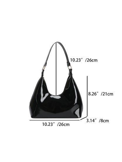 Patent Leather Glossy Women's Shoulder Bag Fashion All-match Handbag