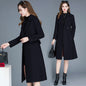 Thickened Woolen Coat Women's Mid-length